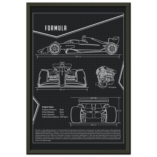 Premium Formula Poster - Premium Matte Paper Metal Framed Poster