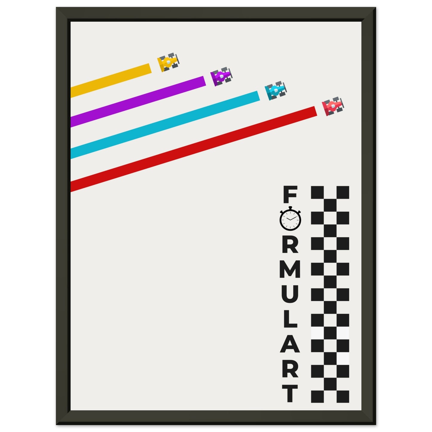 Formulart Poster mit Metallrahmen