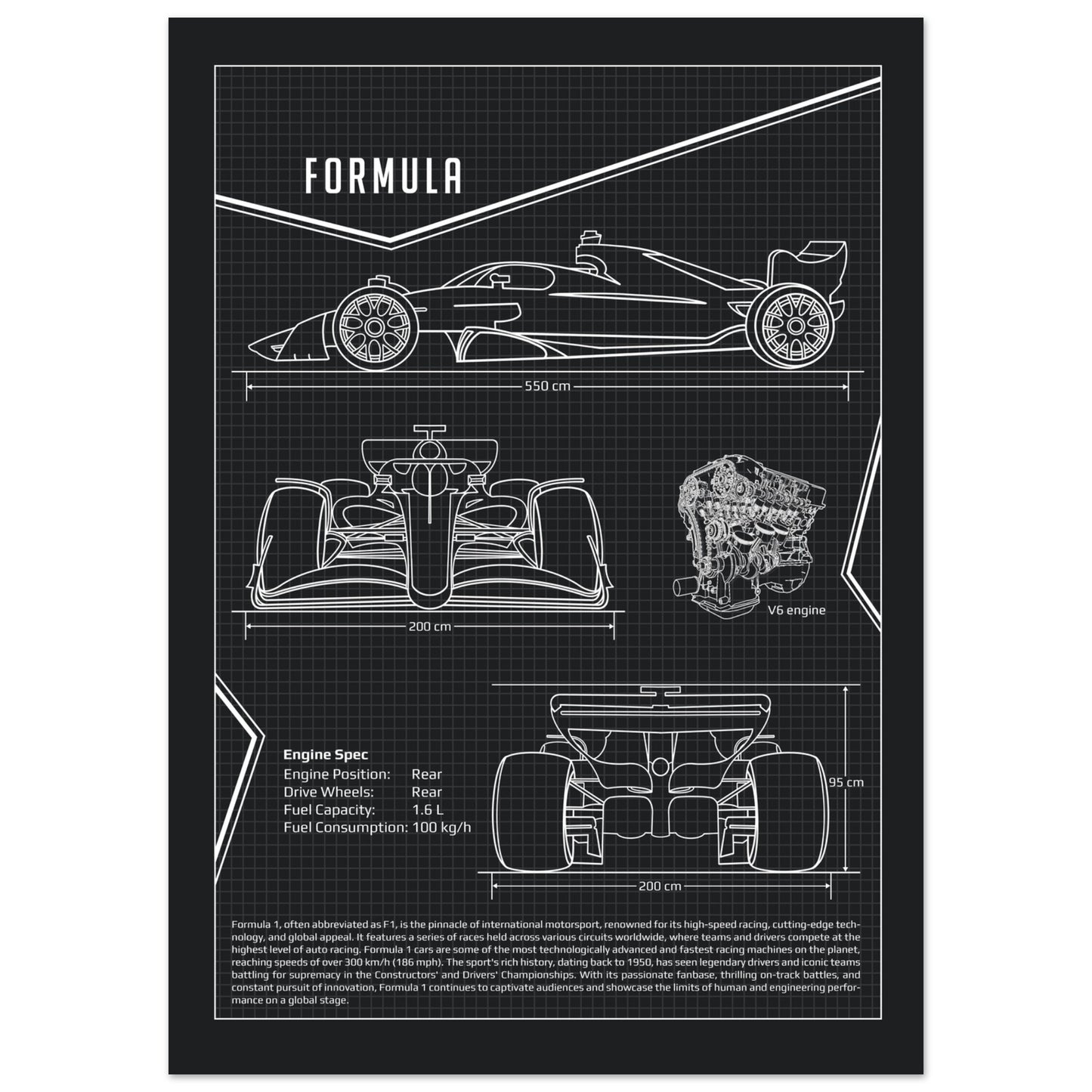 Premium Formula Poster - Premium Matte Paper Poster